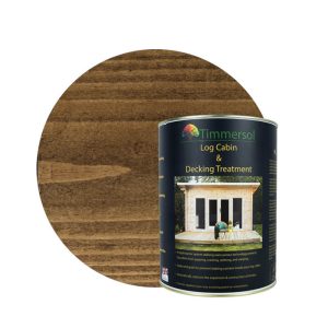 Timmersol Jacobean Walnut Log Cabin & Decking Treatment (5 Litres) by Buy Sheds Direct