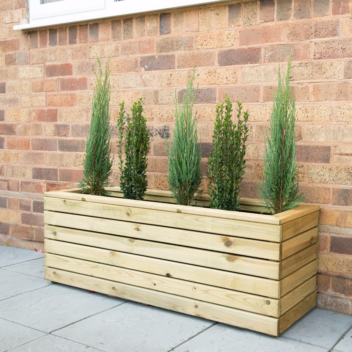 Forest Linear Long Wooden Garden Planter 4'x1' (1.2x0.4m) by Buy Sheds Direct