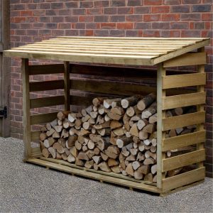 5'11 x 2'8 Forest Pent Large Logstore (1.8m x 0.8m) by Buy Sheds Direct
