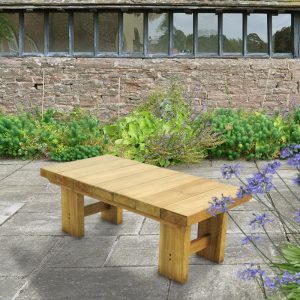 Forest Low Sleeper Wooden Garden Table 4'x2' (1.2x0.6m) by Buy Sheds Direct