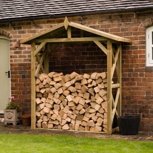 6'10 x 2'10 Forest Apex Large Logstore (2.1m x 0.9m) by Buy Sheds Direct