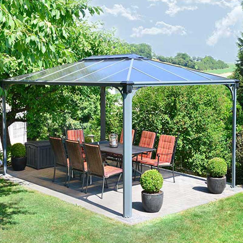 14x10 (4.3x3m) Palram Canopia Martinique 4300 Garden Gazebo by Buy Sheds Direct