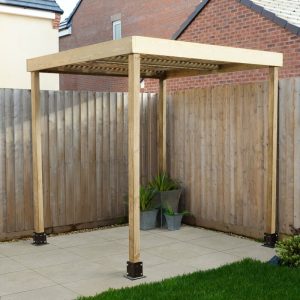 Forest Modular Wooden Garden Pergola 6'5 x 6'5 (2m x 2m) by Buy Sheds Direct