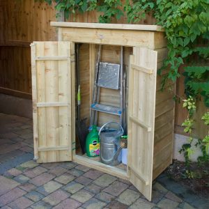 3'6 x 2' Forest Overlap Pent Midi Wooden Garden Storage - Outdoor Patio Storage (1m x 0.55m) by Buy Sheds Direct