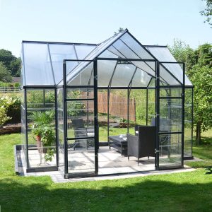 12'x10' Palram Canopia Victory Orangery Large Walk In Polycarbonate Greenhouse (3.6x3m) by Buy Sheds Direct
