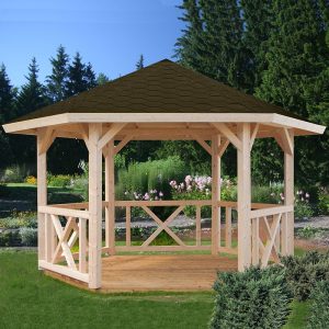3.3x3.3m (11'x11') Palmako Betty Garden Pavilion - Luxury Gazebo by Buy Sheds Direct