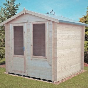 Shire Peckover 2.4m x 2.4m Log Cabin Summerhouse (19mm) by Buy Sheds Direct