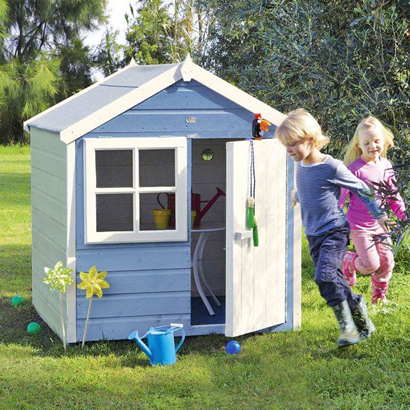4' x 4' Shire Playhut Kids Wooden Playhouse (1.19m x 1.19m) by Buy Sheds Direct