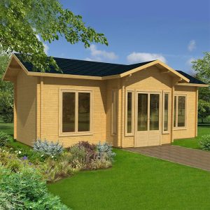 Palmako Anna 7.8m x 4.8m Log Cabin Garden Building (70mm) by Buy Sheds Direct