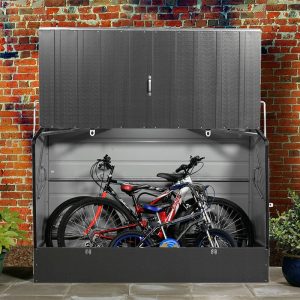 6x3 Trimetals Anthracite 'Protect.a.Cycle' Secure Garden Bike Storage by Buy Sheds Direct