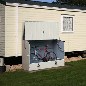 6x3 Trimetals Cream 'Protect.a.Cycle' Secure Garden Storage by Buy Sheds Direct