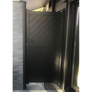 Barnstaple Premium Metal Side Gate - Black by Buy Sheds Direct
