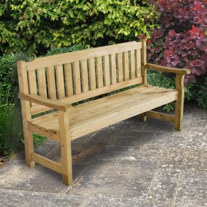 Forest Rosedene Wooden Garden Bench 5' x 2' (1.5m x 0.6m) by Buy Sheds Direct