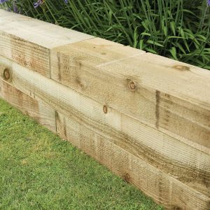 Forest 4ft Pressure Treated Landscaping Sleeper (4 Pack) by Buy Sheds Direct