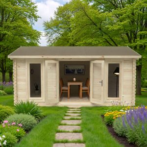 Forest Rushock 5m x 4m Log Cabin (45mm) by Buy Sheds Direct