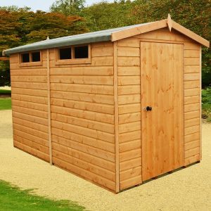 8' x 10' Shire Premium Security Apex Wooden Garden Shed (2.39m x 2.99m) by Buy Sheds Direct