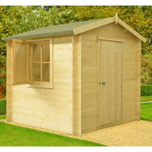 Shire Camelot 2.1m x 2.1m Log Cabin Shed (19mm) by Buy Sheds Direct