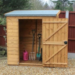 10' x 4' Traditional Shiplap Pent Wooden Garden Tool Storage Shed (3.05m x 1.22m) by Buy Sheds Direct