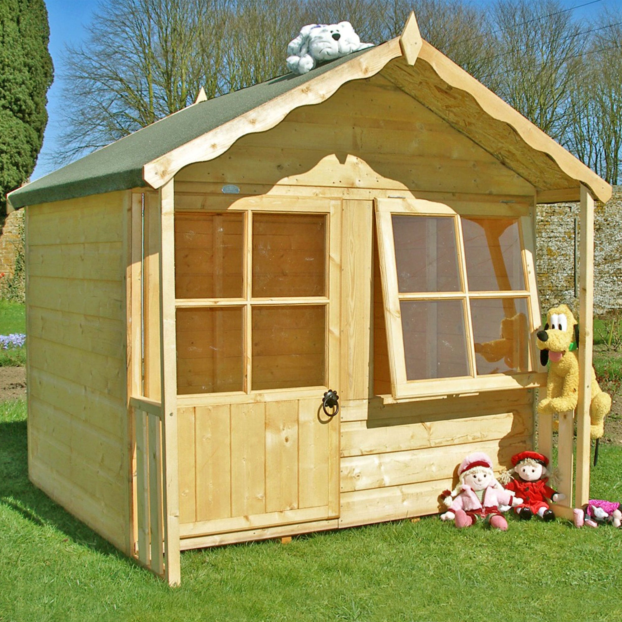5 x 5 Shire Kitty Childrens/ Kids Wooden Garden Playhouse by Buy Sheds Direct