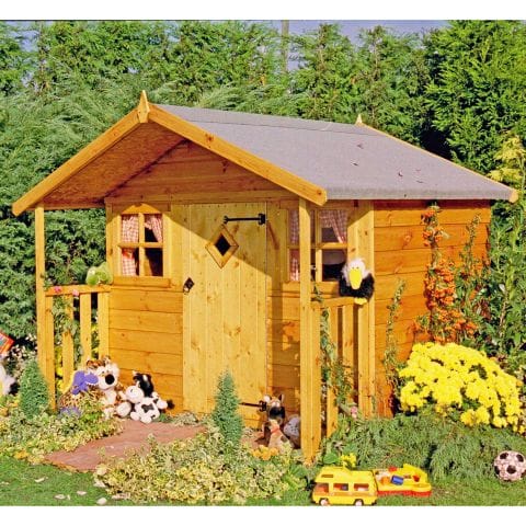 6' x 5'6 Shire Cubby Childrens/ Kids Wooden Garden Playhouse by Buy Sheds Direct