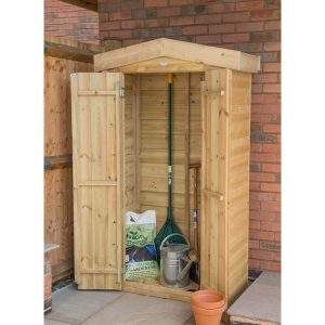 3'7 x 1'8 Forest Shiplap Tall Apex Wooden Garden Storage Tool Store - Outdoor Patio Storage (1.2m x 0.51m) by Buy Sheds Direct