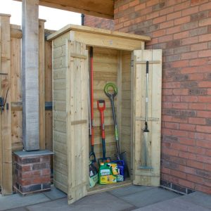 3'6 x 1'10 Forest Shiplap Tall Pent Wooden Garden Storage Tool Store - Outdoor Patio Storage (1m x 0.56m) by Buy Sheds Direct