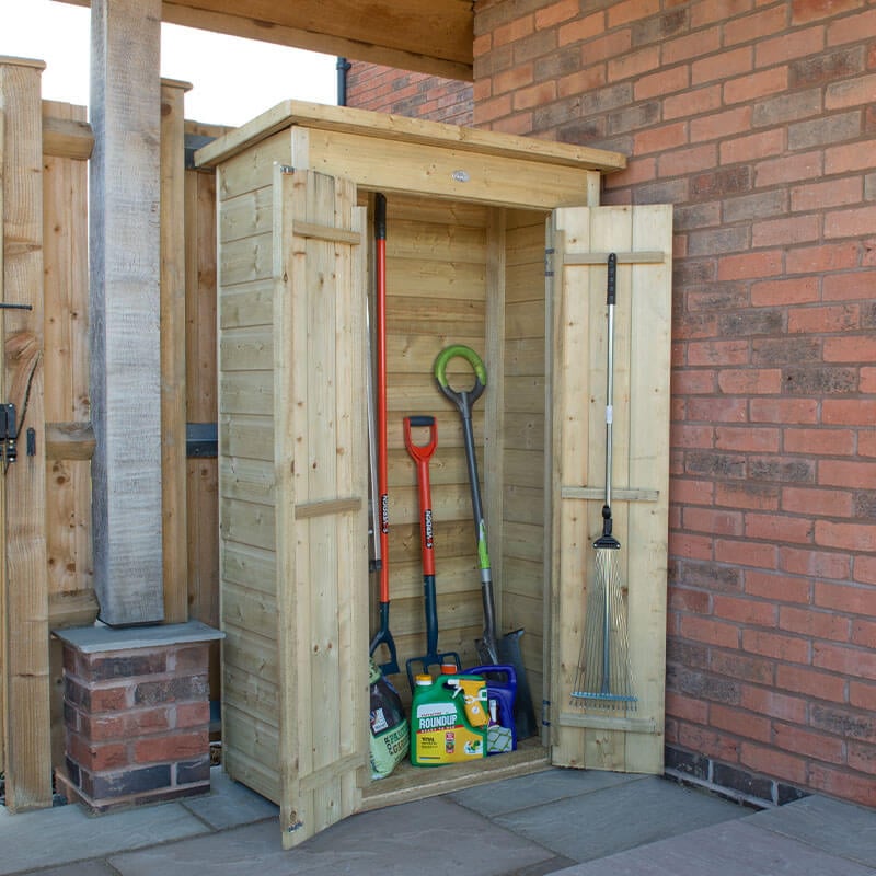 3'6 x 1'10 Forest Shiplap Tall Pent Wooden Garden Storage Tool Store - Outdoor Patio Storage (1m x 0.56m) by Buy Sheds Direct