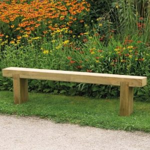 Forest Sleeper Wooden Garden Bench 6'x1' (1.8x0.2m) by Buy Sheds Direct