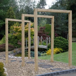 Forest Sleeper Garden Arch Set 5'3 x 0'4 (3PK) by Buy Sheds Direct