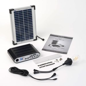 Solartech Premium Garden Building Solar Lighting & Charging Kit 1 - Suitable for Gazebos up to 3m x 3m (10' x 10') by Buy Sheds Direct