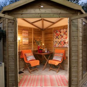 Solartech Premium Garden Building Solar Lighting & Charging Kit 2 - Suitable for Summerhouses upto 2.5m x 2.5m (8' x 8') by Buy Sheds Direct