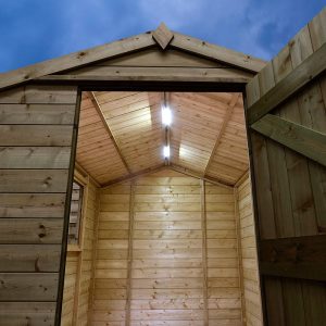 Solartech Premium Garden Building Solar Lighting & Charging Kit 3 - Suitable for Apex Roofed Sheds up to 4m x 3.5m (14 x 12') by Buy Sheds Direct