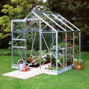6â4 x 6'5 Halls Popular 66 Small Greenhouse (1.93 x 1.95m) by Buy Sheds Direct