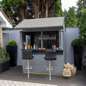6' x 4' Forest 25yr Guarantee Shiplap Pressure Treated Garden Bar (1.99m x 1.88m) by Buy Sheds Direct