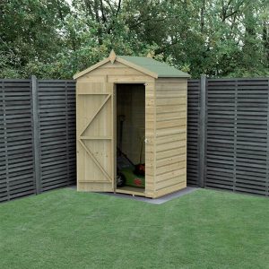 5' x 3' Forest Beckwood 25yr Guarantee Shiplap Pressure Treated Windowless Apex Wooden Shed (1.64m x 1m) by Buy Sheds Direct