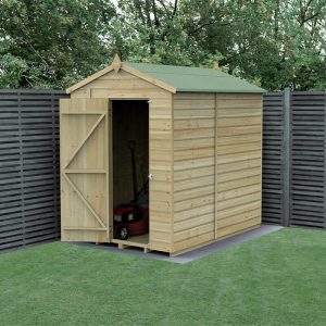 7' x 5' Forest Beckwood 25yr Guarantee Shiplap Pressure Treated Windowless Apex Wooden Shed (2.18m x 1.64m) by Buy Sheds Direct