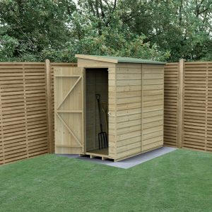 6' x 3' Forest Beckwood 25yr Guarantee Shiplap Pressure Treated Windowless Pent Wooden Shed (1.88m x 1.02m) by Buy Sheds Direct