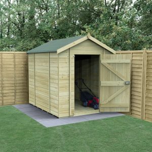 8' x 6' Forest Timberdale 25yr Guarantee Tongue & Groove Pressure Treated Windowless Apex Shed (2.5m x 1.98m) by Buy Sheds Direct