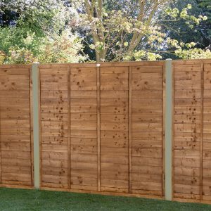 Forest 6' x 5'6 Brown Pressure Treated Super Lap Fence Panel (1.83m x 1.68m) by Buy Sheds Direct