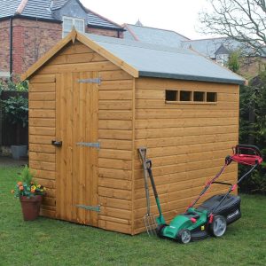 10' x 6' Traditional Shiplap Apex Wooden Security Garden Shed (3.05m x 1.83m) by Buy Sheds Direct