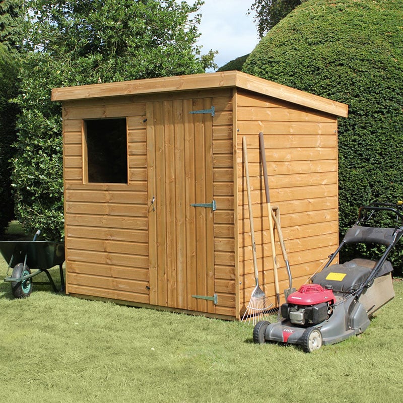 10' x 8' Traditional Standard Shiplap Pent Wooden Garden Shed (3.05m x 2.44m) by Buy Sheds Direct