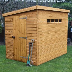 6' x 4' Traditional Shiplap Pent Security Wooden Garden Shed (1.83m x 1.22m) by Buy Sheds Direct