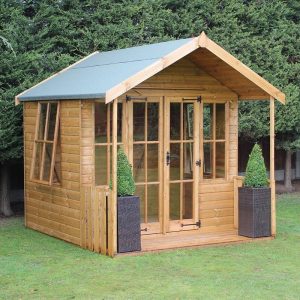 6' x 8' Traditional Broadway Wooden Summer House (1.83x2.44m) by Buy Sheds Direct