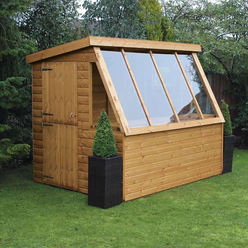 8' x 6' Traditional Shiplap Wooden Potting Garden Shed with 6' Gable (2.43m x 1.83m) by Buy Sheds Direct