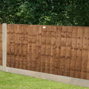 Forest 6' x 3' Brown Pressure Treated Vertical Closeboard Fence Panel (1.83m x 0.92m) by Buy Sheds Direct