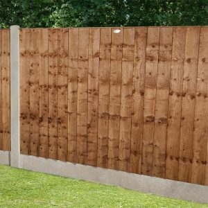 Forest 6' x 4' Brown Pressure Treated Vertical Closeboard Fence Panel (1.83m x 1.22m) by Buy Sheds Direct