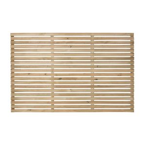 Forest 6' x 4' Pressure Treated Contemporary Slatted Fence Panel (1.8m x 1.2m) by Buy Sheds Direct